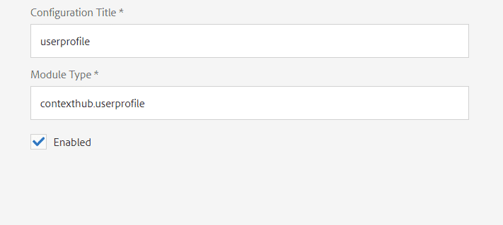 userprofile contexthub ui module